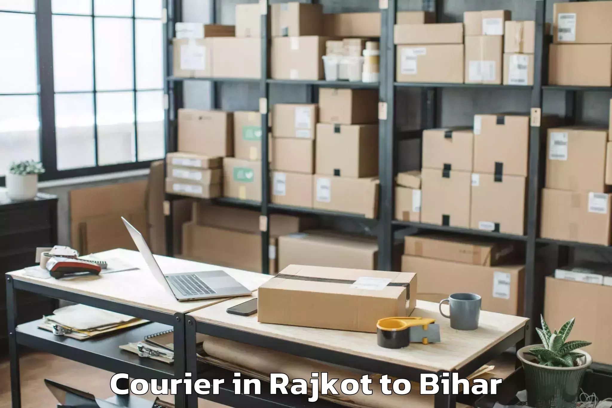 Book Your Rajkot to Cheria Bariarpur Courier Today